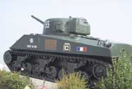 Sherman Tank at Arromanches